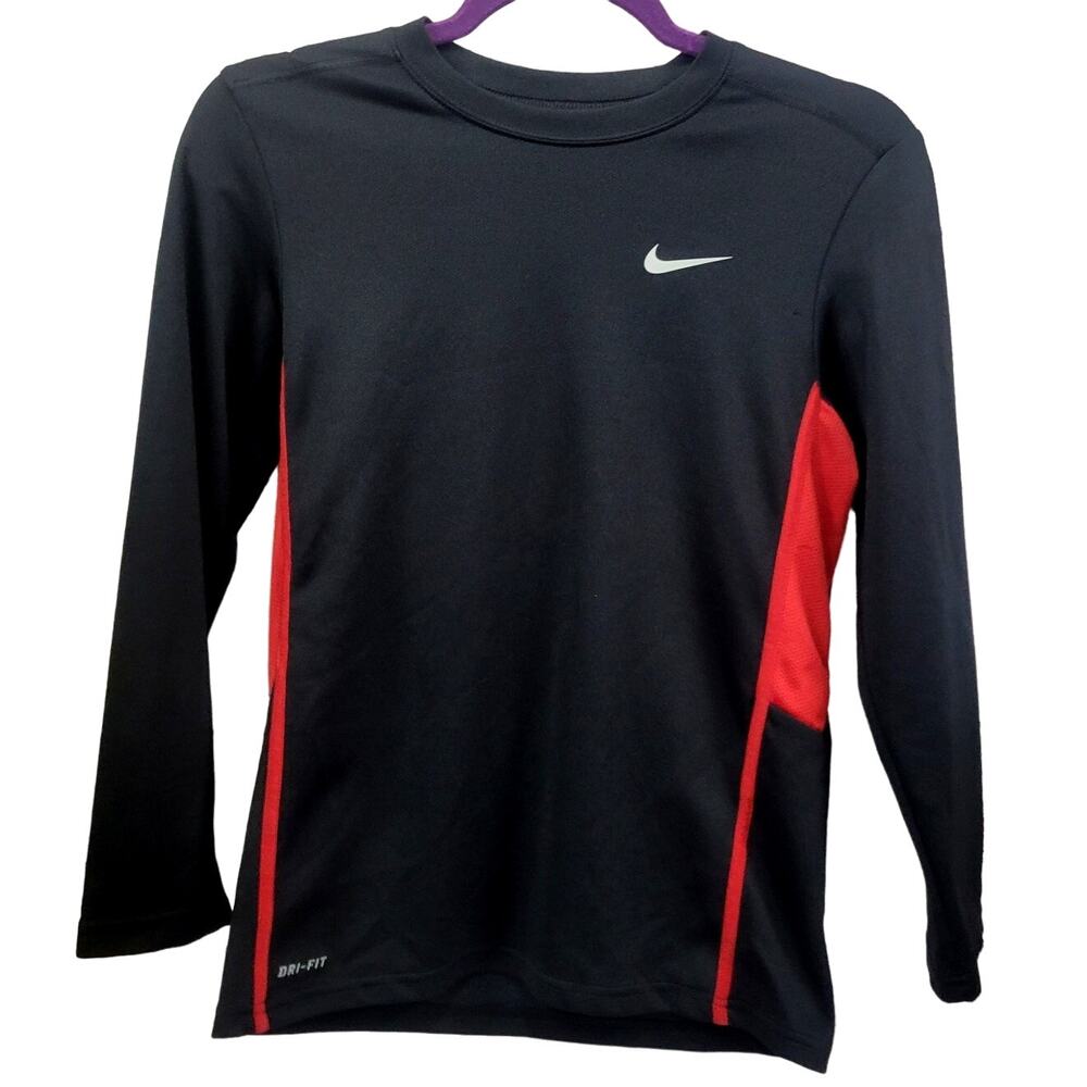 Nike‎ Dri Fit Long Sleeve Boys Shirt Size M (10-12)